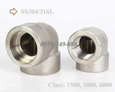 Góc hàn lồng áp suất cao SS304, 316, Class 1500, 3000, 6000